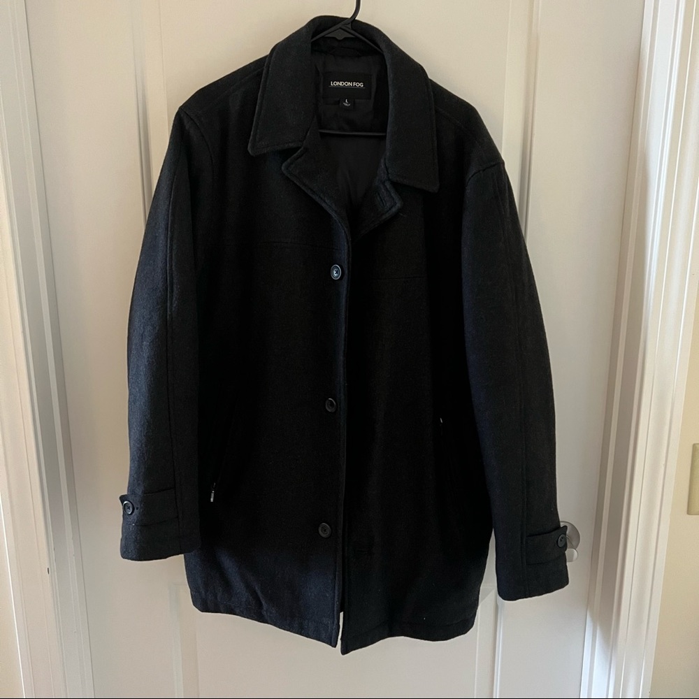 Men’s London Fog charcoal dress coat